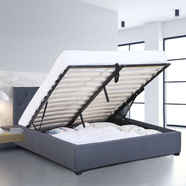 Milano Decor Capri Bed Frame + Luxopedic Euro Top Mattress Bedroom Set