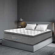 Milano Decor Capri Bed Frame + Luxopedic Euro Top Mattress Bedroom Set