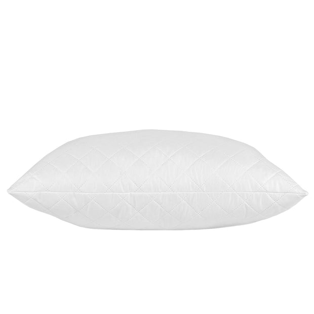 Royal Comfort Luxury Bamboo Blend Quilted Pillow Single Pack Extra Fill Support