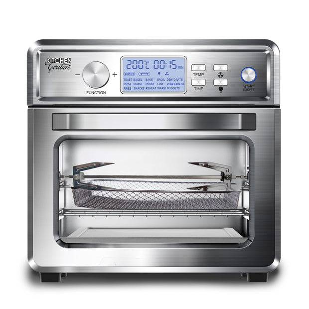 Kitchen Couture Air Fryer 24 Litre Stainless Steel Multifunctional LCD Display
