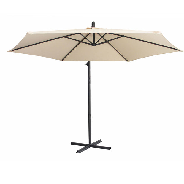 Milano Outdoor 3 Metre Cantilever Umbrella UV Sunshade Garden Patio Deck