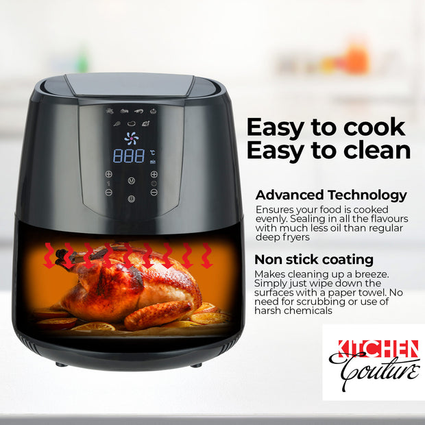 Kitchen Couture 4.2 Litre Air Fryer Digital Display 1400W Healthy Cooker