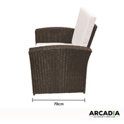 Arcadia Furniture Outdoor Sofa Lounge Set Wicker Rattan Garden