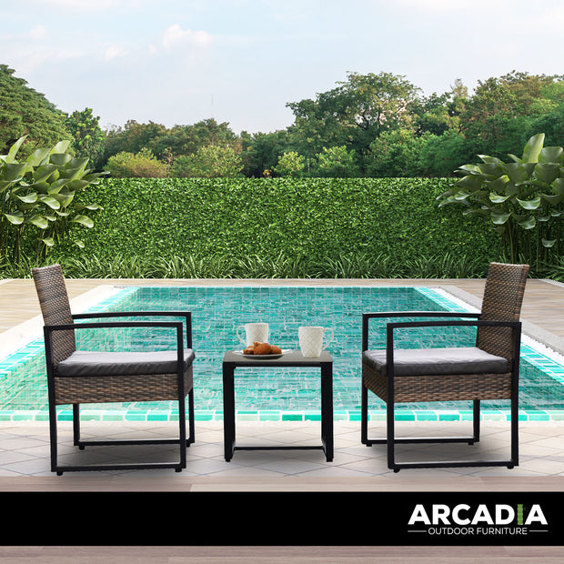 Arcadia Furniture Outdoor Wicker Rattan Patio Set Garden Patio Home