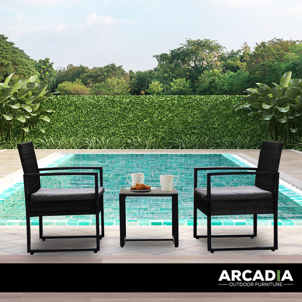 Arcadia Furniture Outdoor Wicker Rattan Patio Set Garden Patio Home