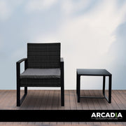 Arcadia Furniture Outdoor Wicker Rattan Patio Set Garden Patio Home