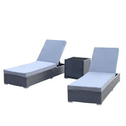 Arcadia Furniture Outdoor Sunlounge Set Rattan Garden Day Bed Lounger