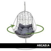 Arcadia Furniture Rocking Egg Chair Swing Lounge Hammock Pod Wicker Curved