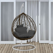 Arcadia Furniture Rocking Egg Chair Outdoor Wicker Rattan Patio Garden Tear Drop