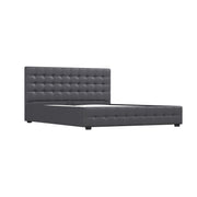 Milano Decor Eden Gas Lift Bed With Headboard Platform Storage Fabric