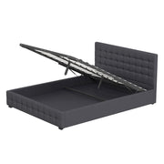 Milano Decor Eden Gas Lift Bed With Headboard Platform Storage Fabric