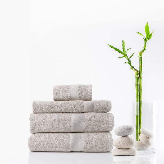 Royal Comfort 4 Piece Cotton Bamboo Towel Set 450GSM Luxurious Absorbent Plush