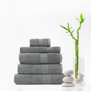 Royal Comfort 5 Piece Cotton Bamboo Towel Set 450GSM Luxurious Absorbent Plush