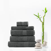 Royal Comfort 5 Piece Cotton Bamboo Towel Set 450GSM Luxurious Absorbent Plush