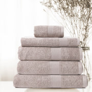 Royal Comfort 5 Piece Cotton Bamboo Towel Set 450GSM Luxurious Absorbent Plush