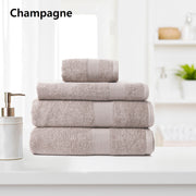 Royal Comfort 4 Piece Cotton Bamboo Towel Set 450GSM Luxurious Absorbent Plush