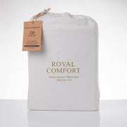 Royal Comfort Vintage Washed 100% Cotton Quilt Cover Set Bedding Ultra Soft