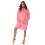 Royal Comfort Snug Hoodie Nightwear Super Soft Reversible Fleece 750GSM