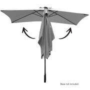 Arcadia Furniture Umbrella 3 Metre Umbrella with Solar LED Lights Garden Yard