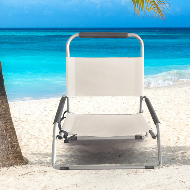 Havana Outdoors Beach Chair Folding Portable Summer Camping Outdoors