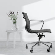 Milano Home Office Computer Chair PU Leather Adjustable Seat Mid Back