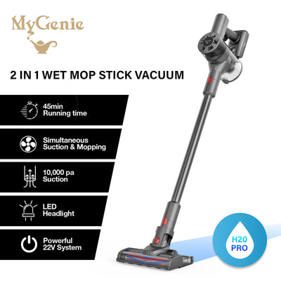 MyGenie H20 PRO Wet Mop 2-IN-1 Cordless Stick Vacuum Cleaner Handheld Recharge