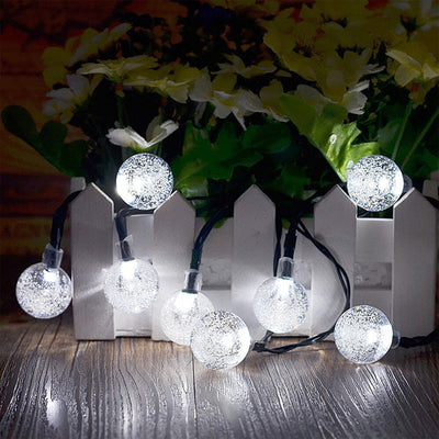 Milano Decor Solar Powered Outdoor Festoon Lights || 30 Lights