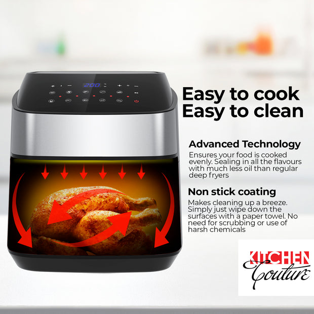 Kitchen Couture 11.5 Litre Air Fryer Multifunctional LCD Digital Display