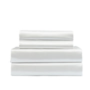 Royal Comfort Satin Sheet Set 4 Piece Fitted Flat Sheet Pillowcases Silky Smooth