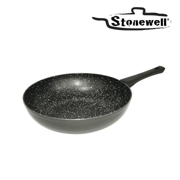 Stonewell 30cm Wok Kitchen Non Stick Cookware Stone