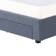 Milano Decor Palermo Bed Base with Drawers Upholstered Fabric Wood