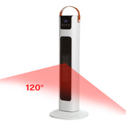 Pursonic Electric Ceramic Tower Heater Portable Oscillating Remote Control