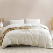 Royal Comfort Luxury Striped Linen Quilt Cover Set Soft Touch Premium Bedding