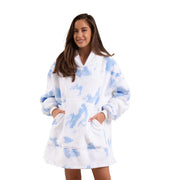 Royal Comfort Snug Hoodie Nightwear Super Soft Reversible Fleece 750GSM