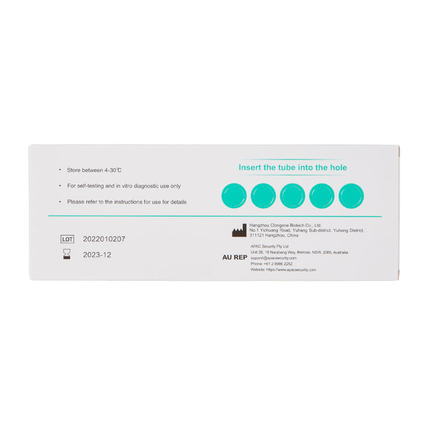 5 Pack Clungene COVID 19 Rapid Antigen Test