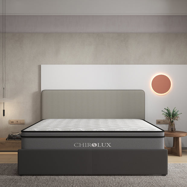 Chiro Lux Cooling Latex Foam Pocket Spring Mattress 5 Zone Medium Firmness