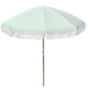 Havana Outdoors Beach Umbrella Portable 2 Metre Fringed Garden Sun Shade Shelter