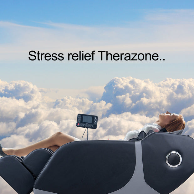 TheraZone Electric Massage Chair Full Body Zero Gravity With Shiatsu Recliner