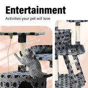 4Paws Cat Tree Scratching Post House Furniture Bed Luxury Plush Play