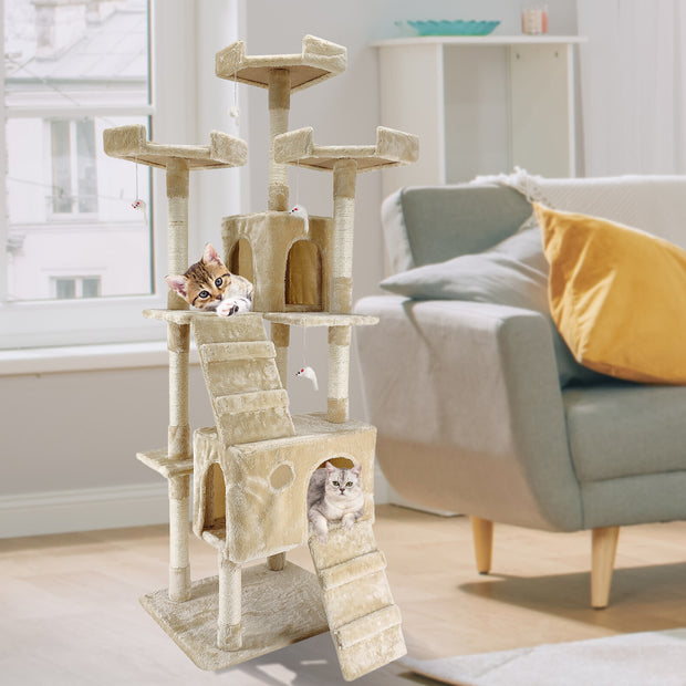 4Paws Cat Tree Scratching Post House Furniture Bed Luxury Plush Play