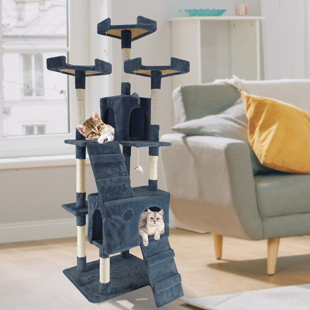 4Paws Cat Tree Scratching Post House Furniture Bed Luxury Plush Play