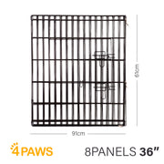 4Paws 8 Panel Playpen Puppy Exercise Fence Cage Enclosure Pets