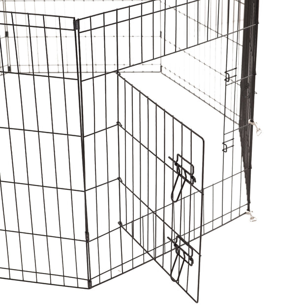 4Paws 8 Panel Playpen Puppy Exercise Fence Cage Enclosure Pets