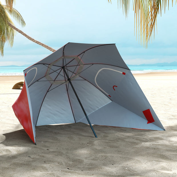 Havana Outdoors Beach Umbrella Tent 2.4M Outdoor Garden Beach Portable Shade