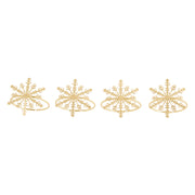 Bread and Butter Napkin Rings - Snowflake - - 4 Pack