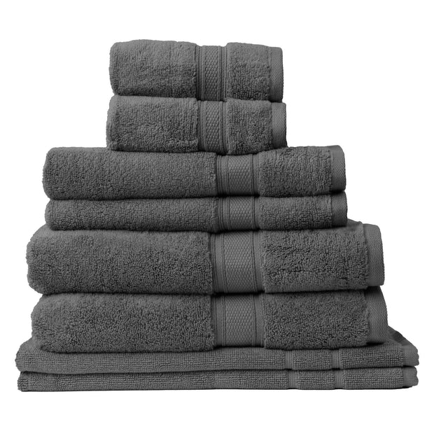 Royal Comfort Towel Set 8 Piece 100% Cotton Zero Twist Luxury Plush