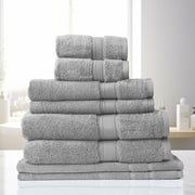 Royal Comfort Towel Set 8 Piece 100% Cotton Zero Twist Luxury Plush