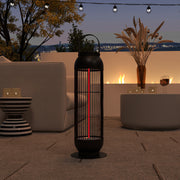 Havana Outdoors Portaheat 1000 Electric Heater Patio Stainless Steel Black