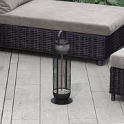 Havana Outdoors Portaheat 1000 Electric Heater Patio Stainless Steel Black