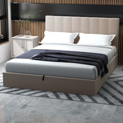 Evandale Gas Lift Storage Bed Frame With Headboard